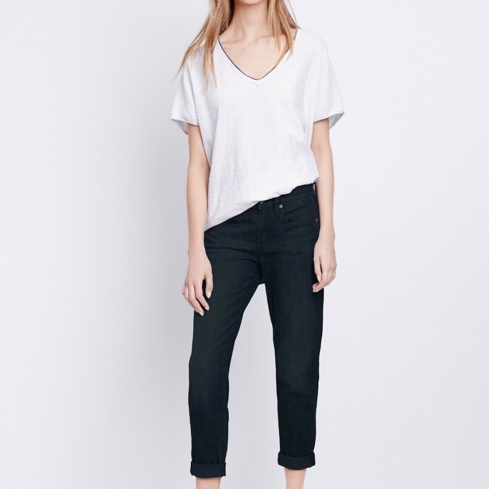 Vince Women's 27 Black Mason Relaxed Rolled Skinny